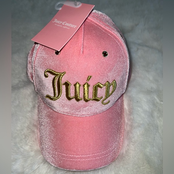 Juicy Couture Accessories - Juicy Couture Pink and Gold Cap